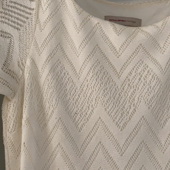 Banana Republic vintage chevron lace dress - Picture 2 of 6